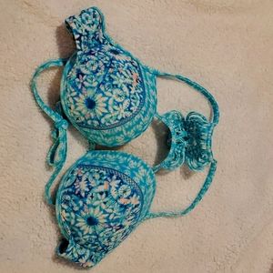 Paisley crossback bikini top